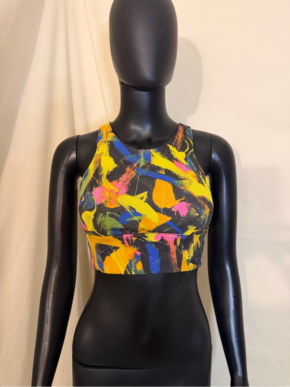Lululemon Abstract Multicolor Sports Bra - Bright Paintstroke 6 (runs small)